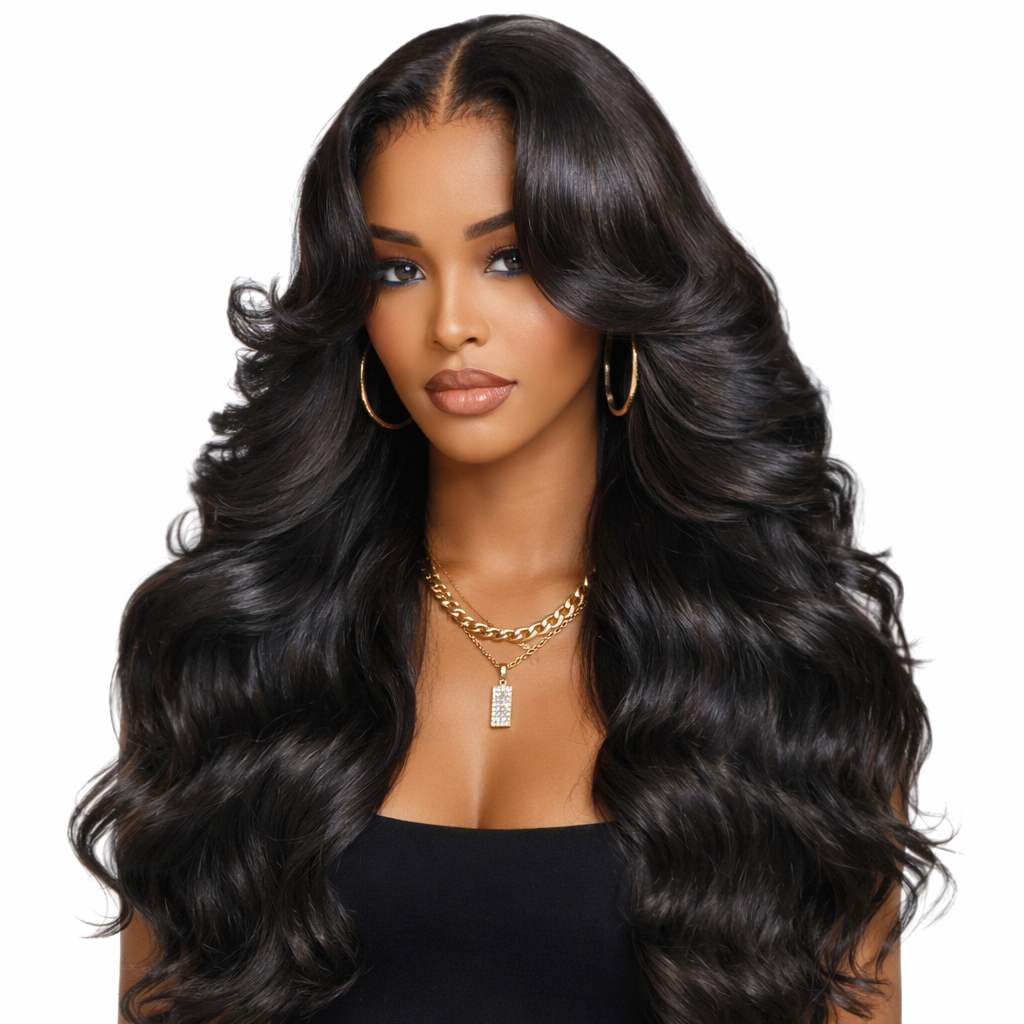 Glueless Real-Scalp Invisible Drawstring Wig – 13x4 Lace Frontal Body Wave - Hairdentity
