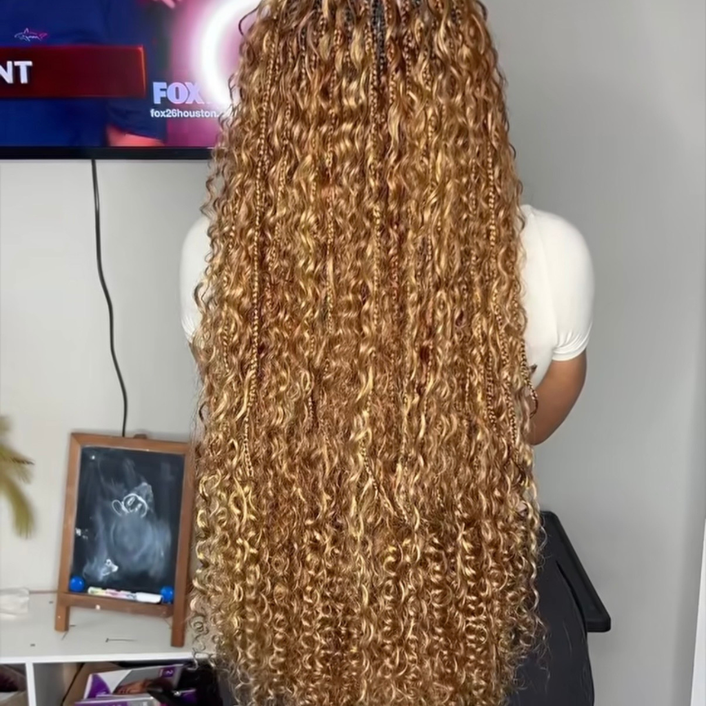 Honey Blend Deep Wave Human Braiding Set