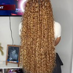 Honey Blend Deep Wave Human Braiding Set