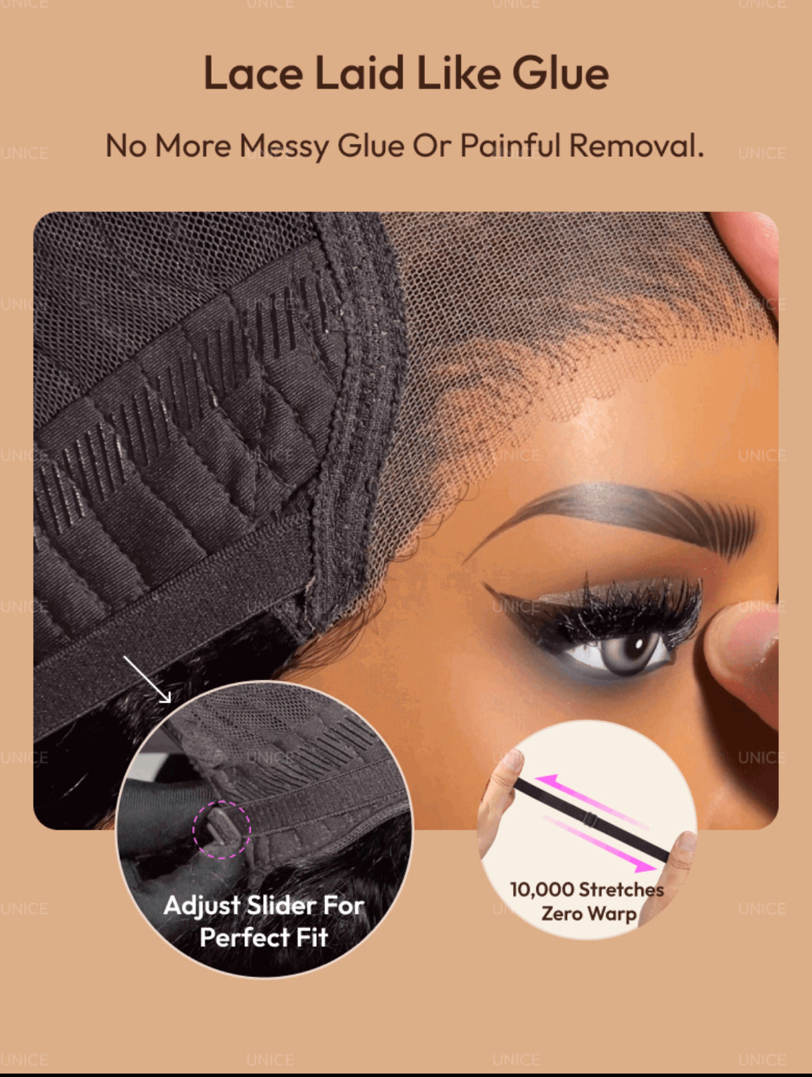 7x5 Glueless Natural Black Yaki Straight Wig With Elastic Drawstring 150% Density - Club Hairitage