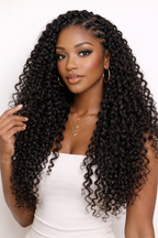 Bulk Human Braiding Hair – Burmese Curly Crochet (Invisible String) - Hairdentity
