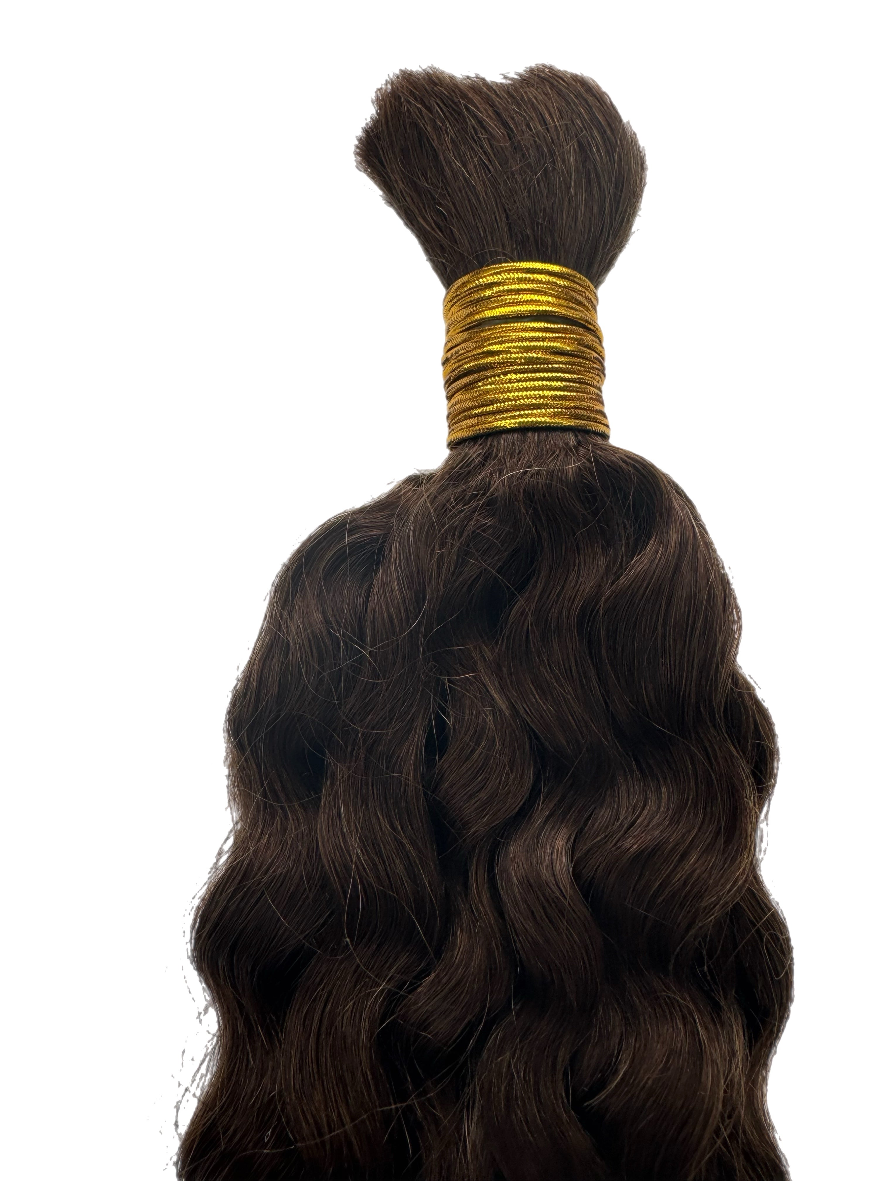 Bulk Human Hair for Braiding #4 Water Wave