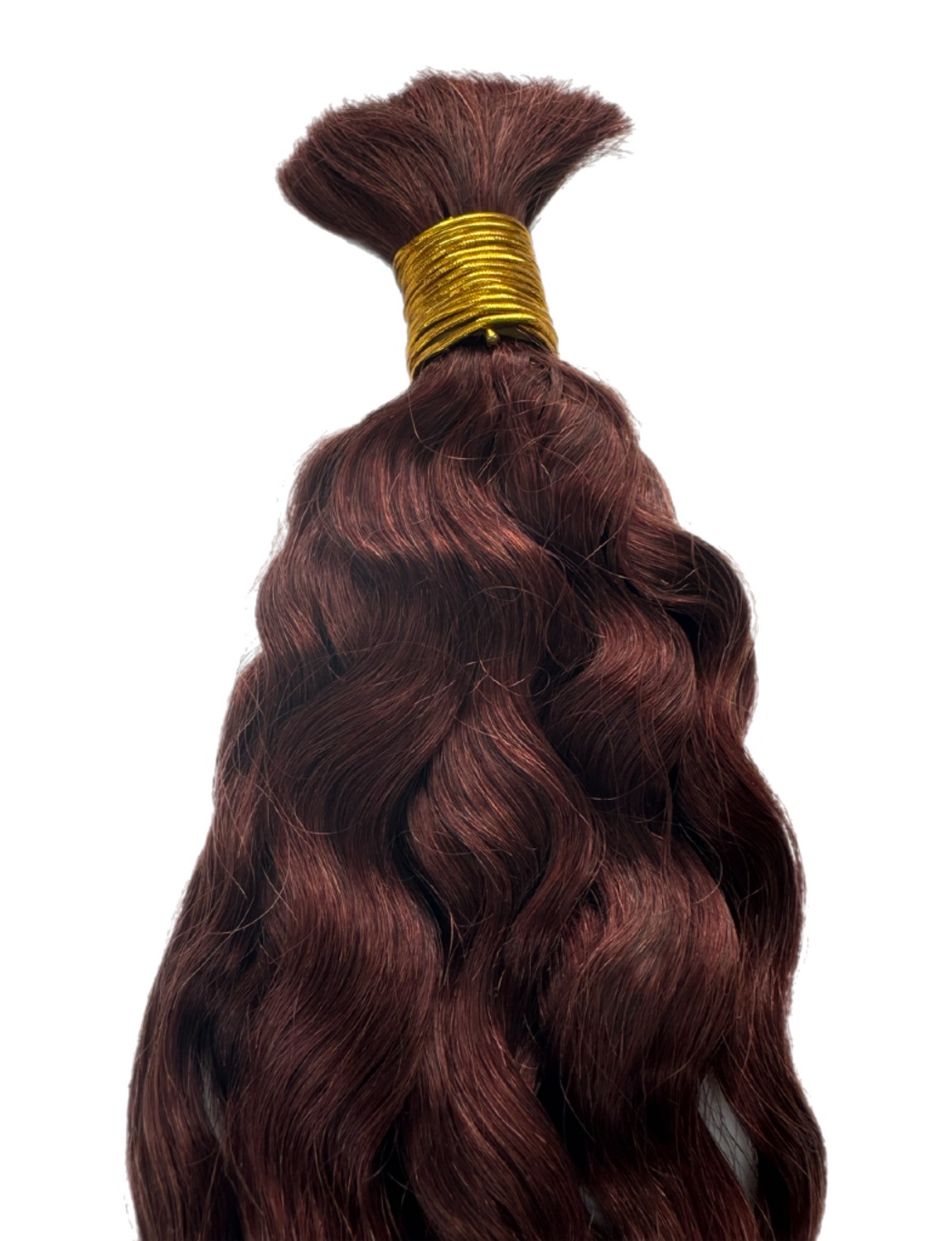 Bulk Human Hair for Braiding #33 Auburn Water Wave - Hairdentity
