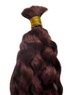 Bulk Human Hair for Braiding #33 Auburn Water Wave - Hairdentity