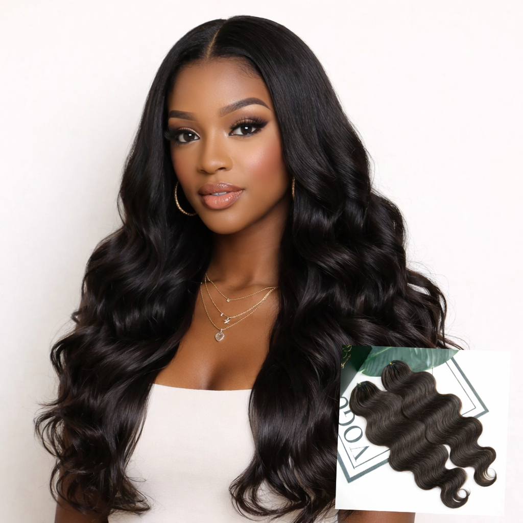 Bulk Human Braiding Hair – Body Wave Crochet (Invisible String) - Club Hairitage