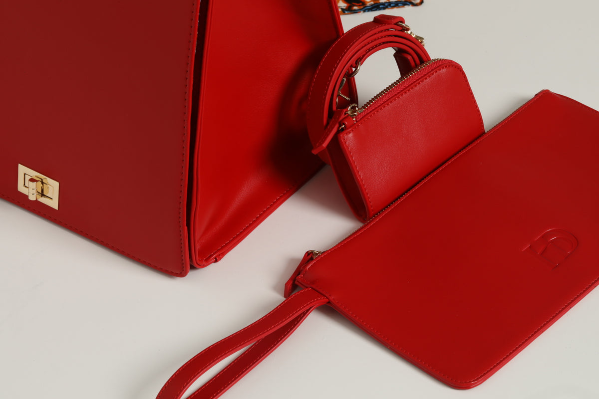 HeriGo™ Mini Essentials Pouch – Royal Garnet - Club Hairitage