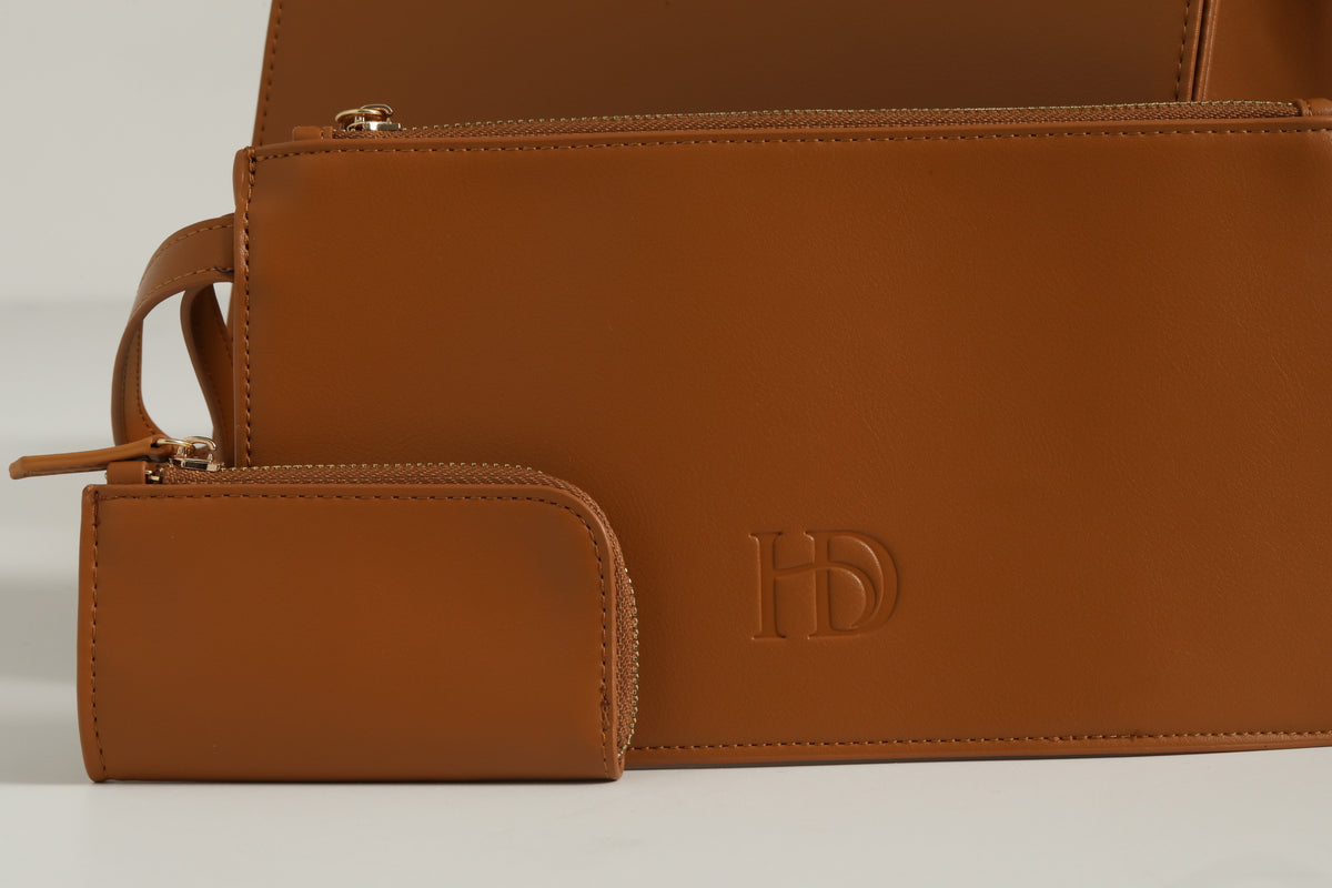 HeriGo™ Mini Essentials Pouch – Desert Camel - Club Hairitage