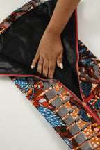 HeriGo™ Satin-Lined Wig & Extension Pouch + Hanger – Royal Garnet - Club Hairitage