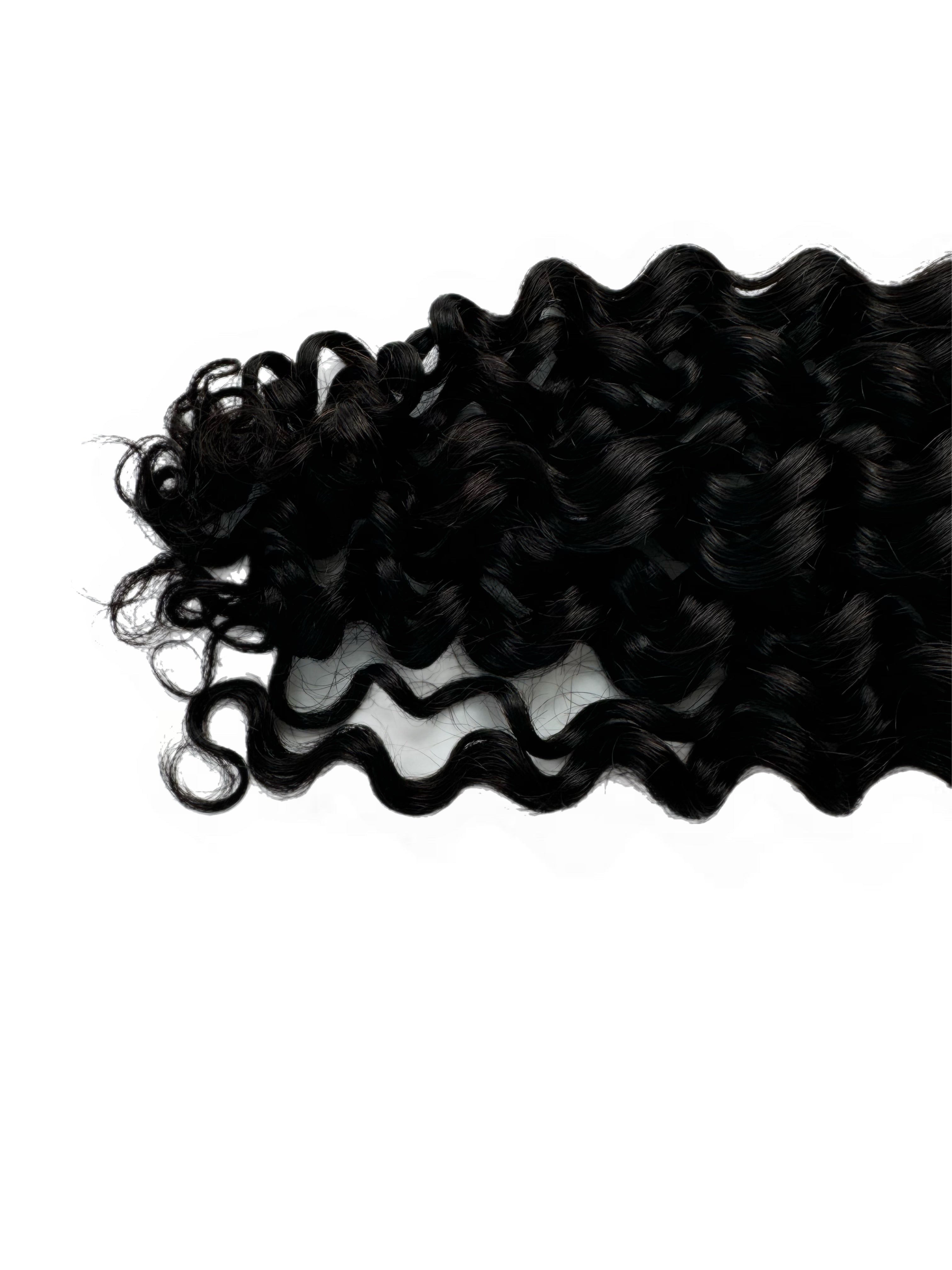 Bulk Human Hair for Braiding Natural Black Water Wave - Club Hairitage
