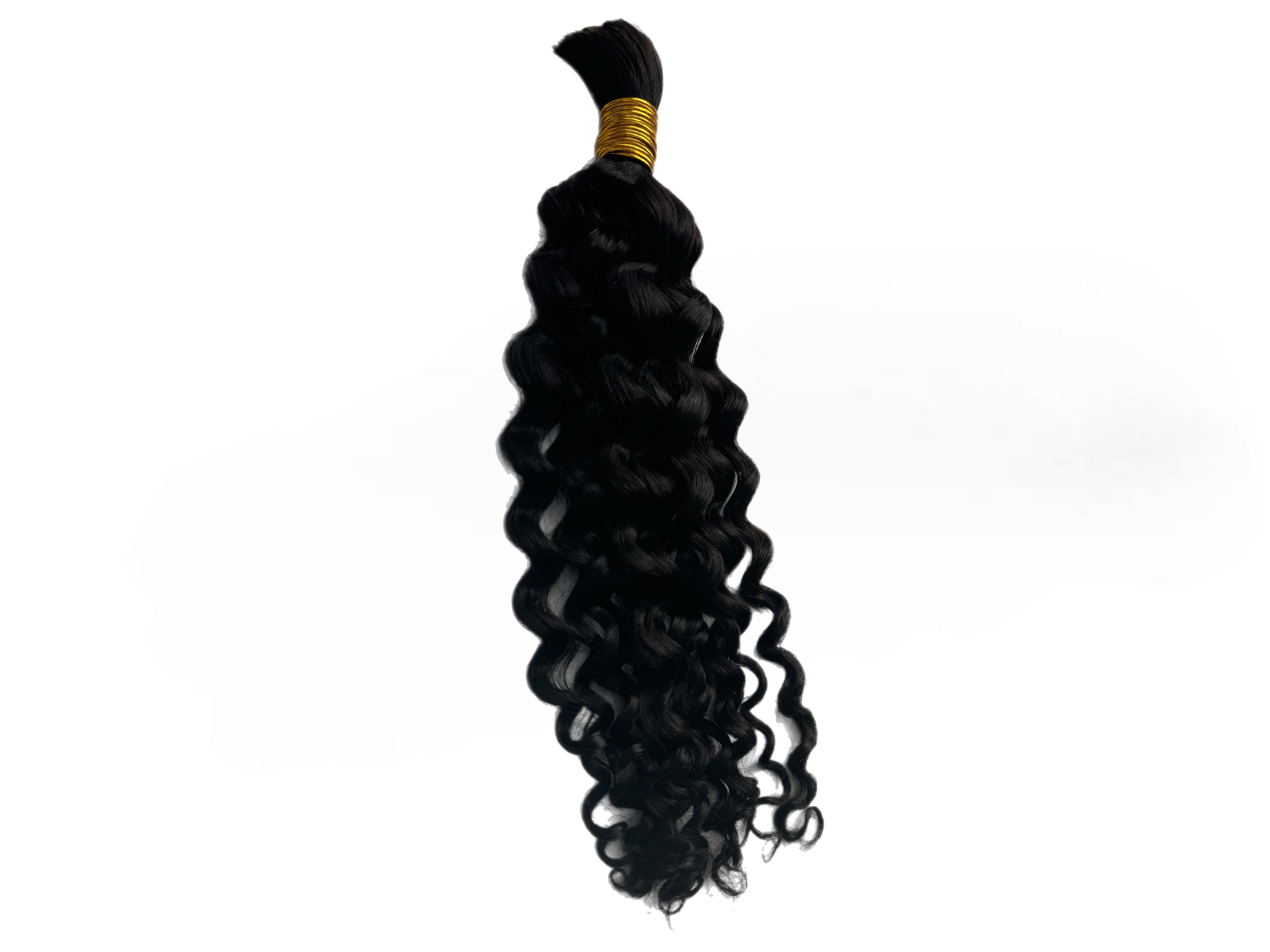 Bulk Human Hair for Braiding Natural Black Water Wave - Club Hairitage