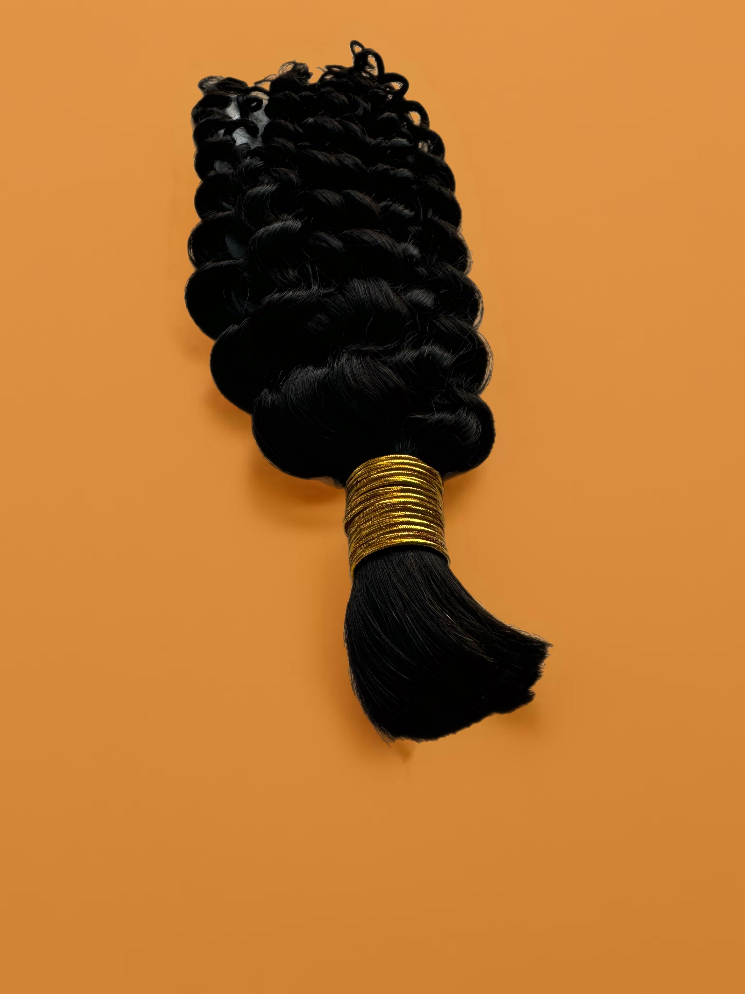 Bulk Human Hair for Braiding Natural Black Water Wave - Club Hairitage