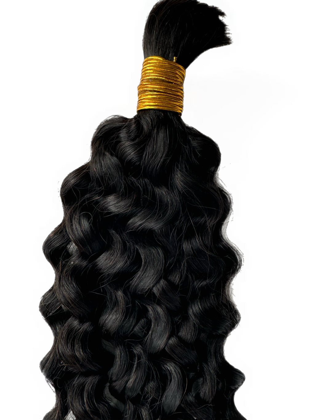 Bulk Human Hair for Braiding Natural Black Water Wave - Club Hairitage