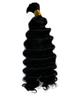 Bulk Human Hair Braiding #1b Deep Wave - Hairdentity