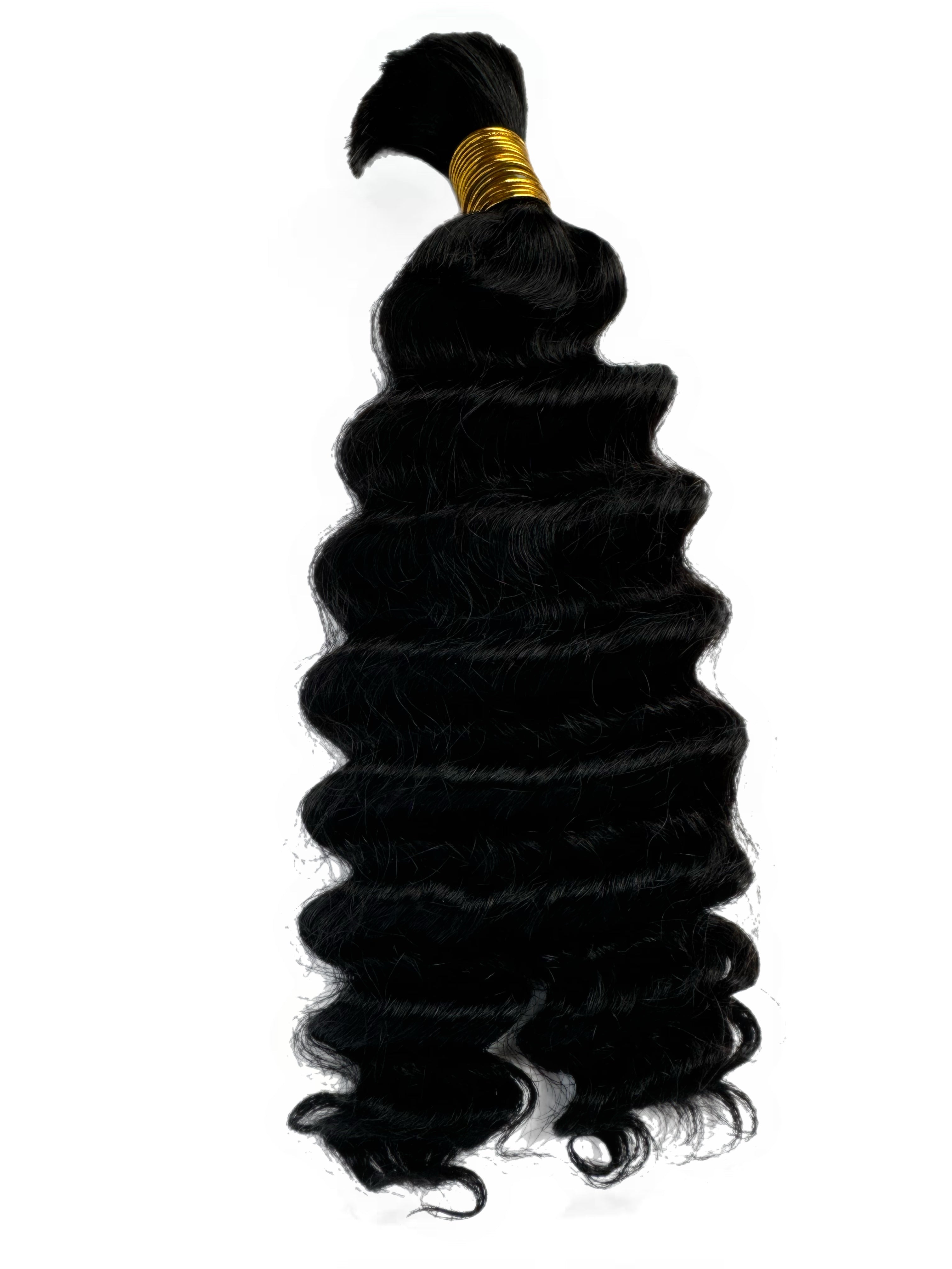 Bulk Human Hair Braiding #1b Deep Wave - Club Hairitage