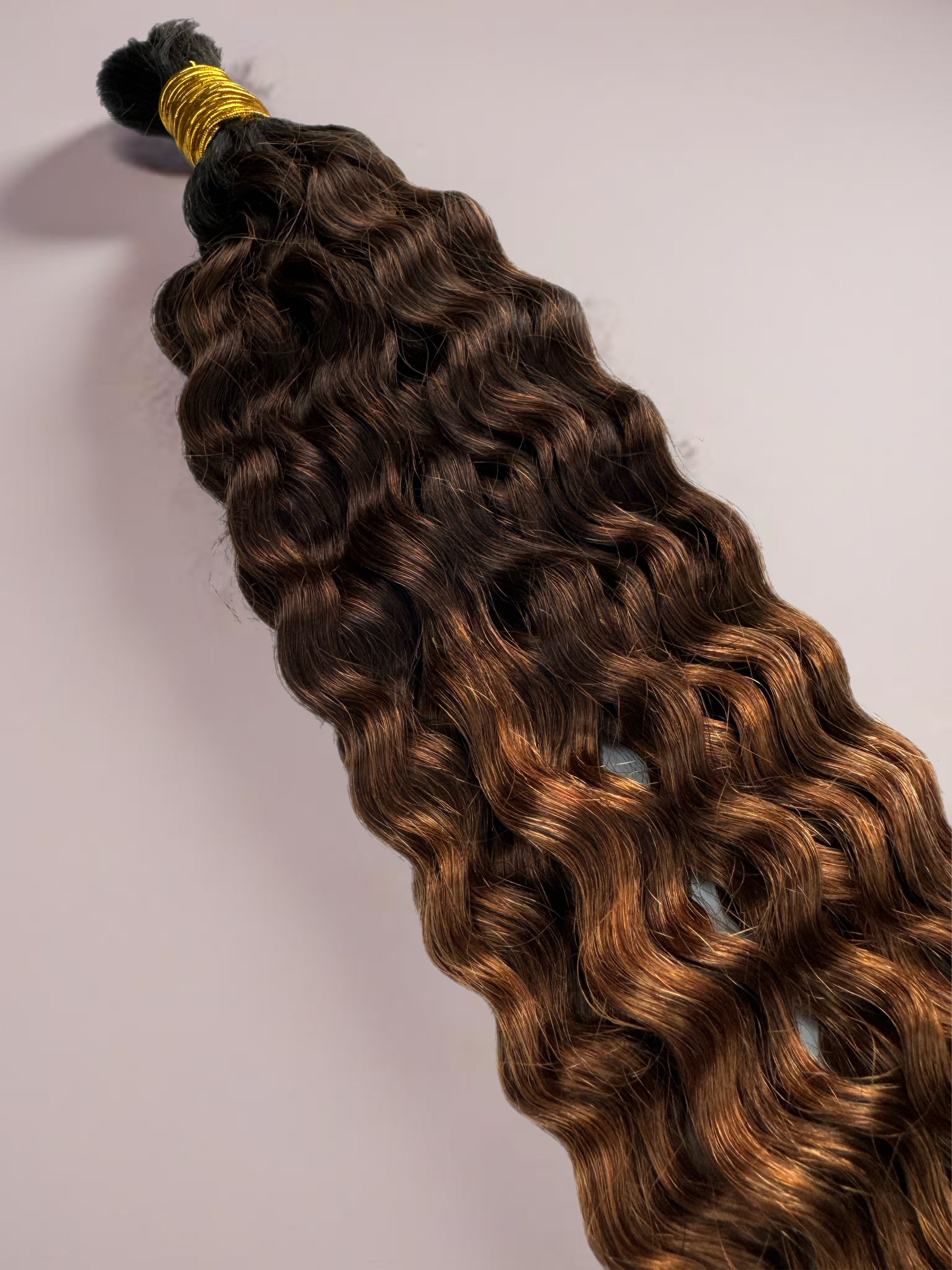 Bulk Human Braiding Hair #1b/4/30 Ombre Deep Curly - Club Hairitage