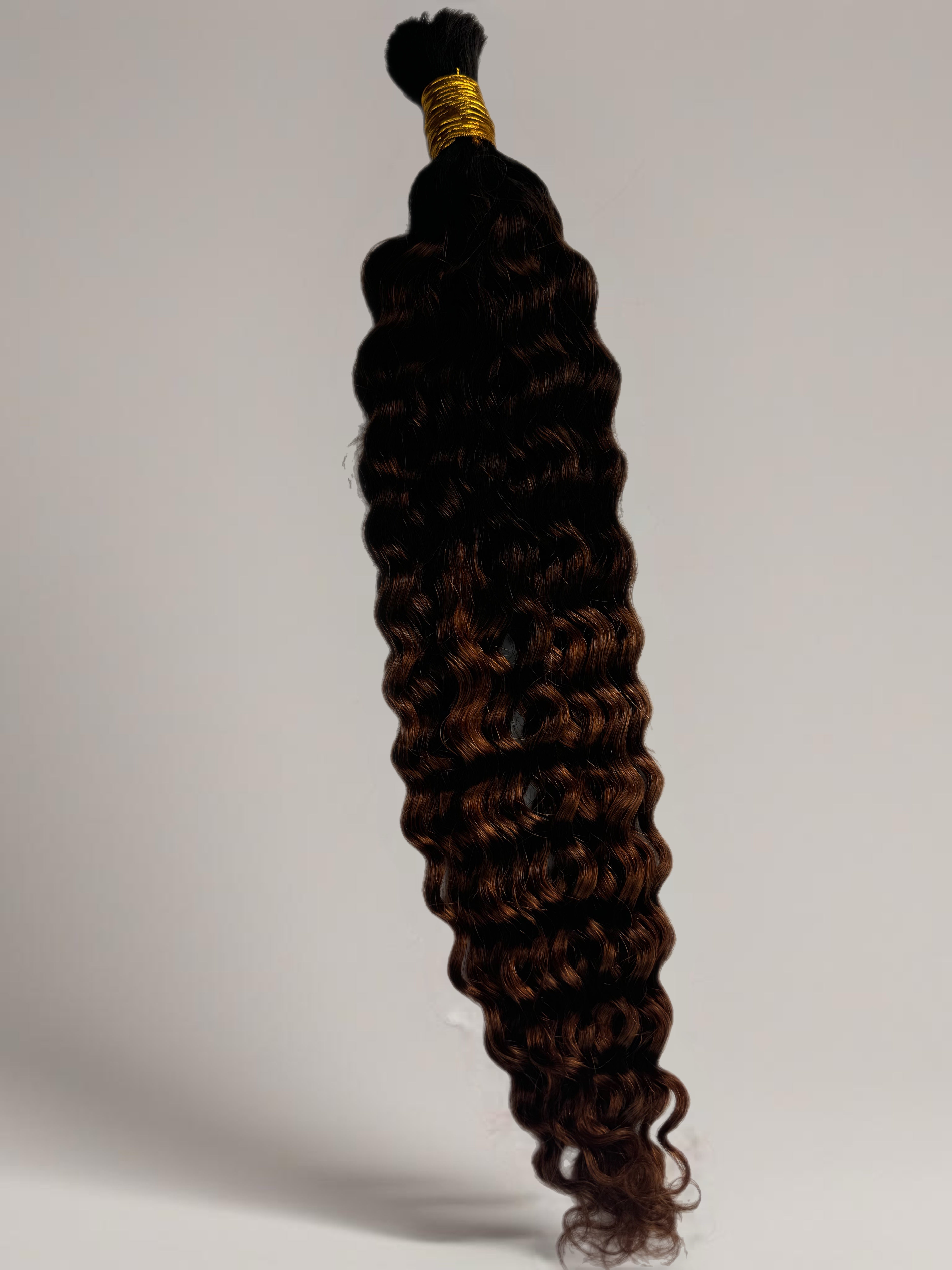 Bulk Human Braiding Hair #1b/4/30 Ombre Deep Curly - Club Hairitage
