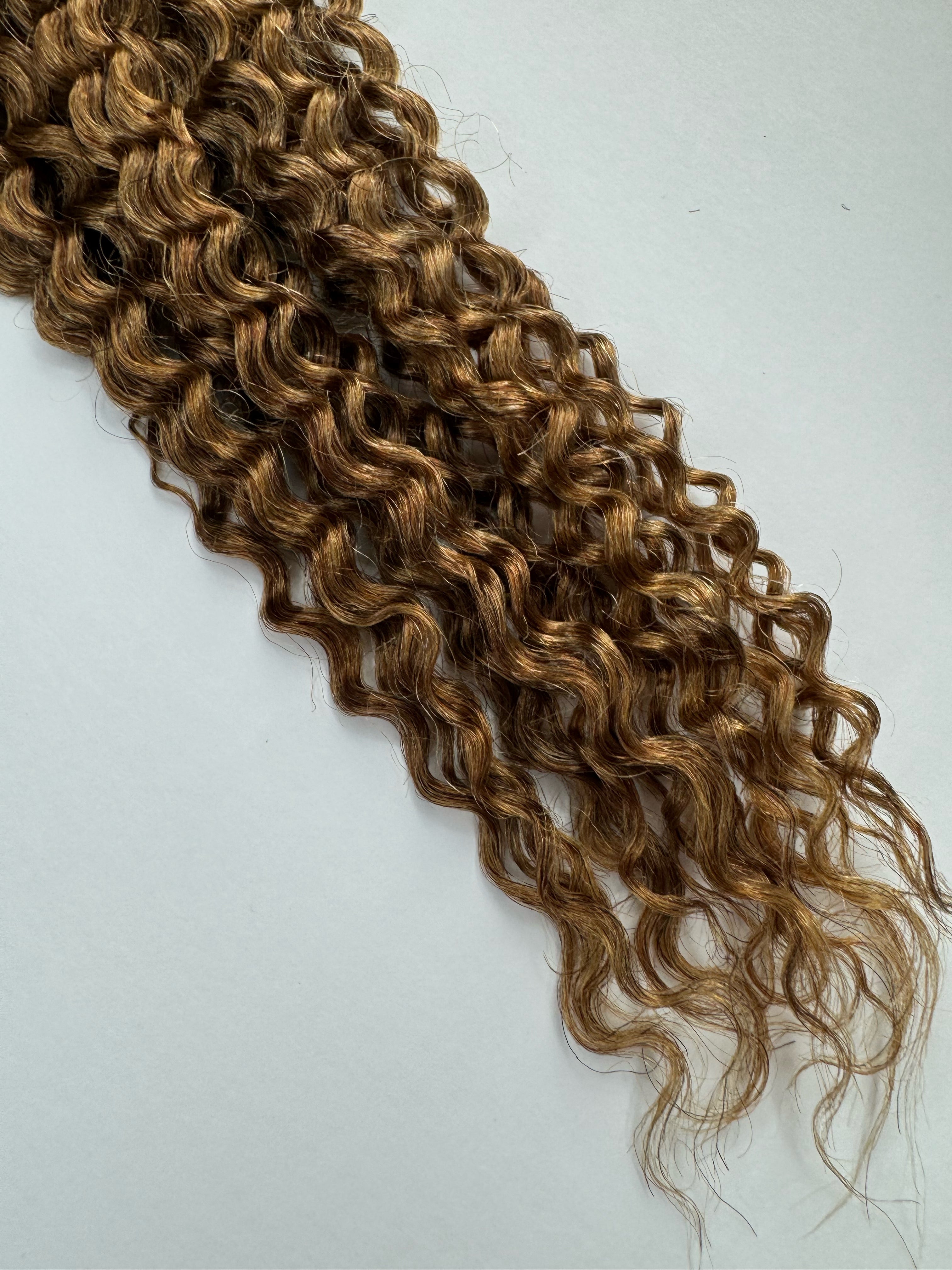 Bulk Human Braiding Hair #1b/4/27 Ombre Deep Curly - Club Hairitage