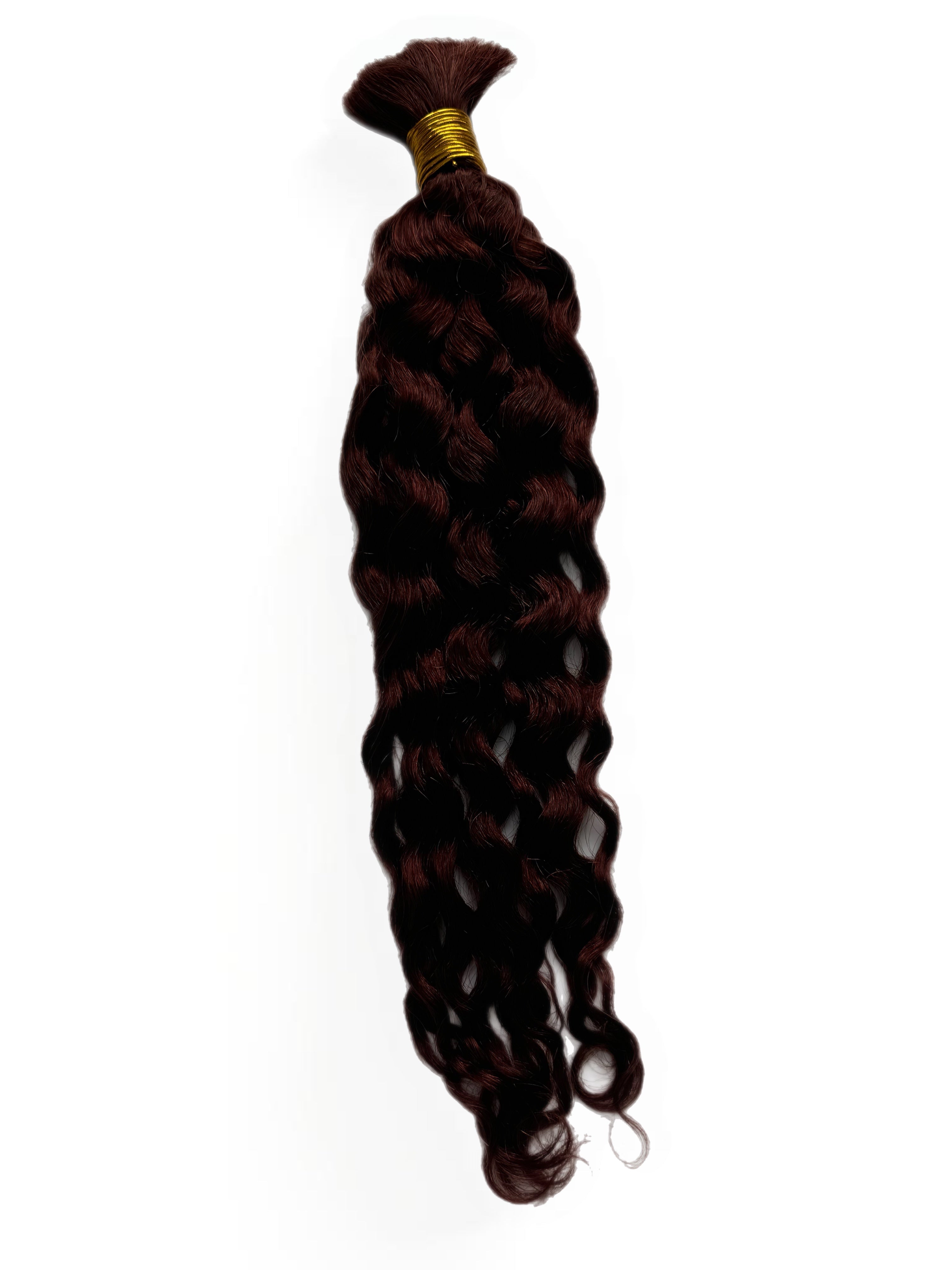 Bulk Human Hair for Braiding #33 Auburn Water Wave - Club Hairitage