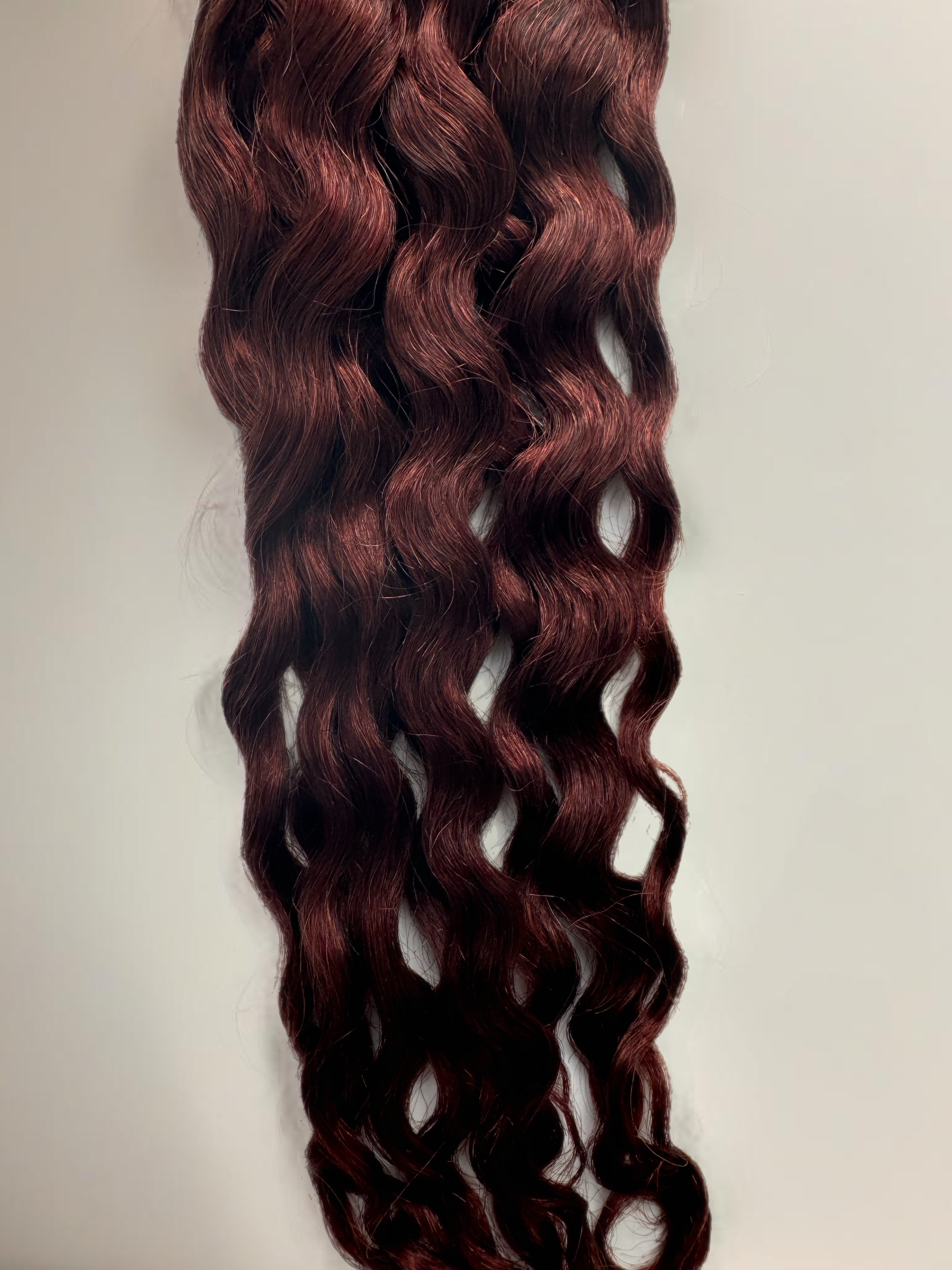 Bulk Human Hair for Braiding #33 Auburn Water Wave - Club Hairitage