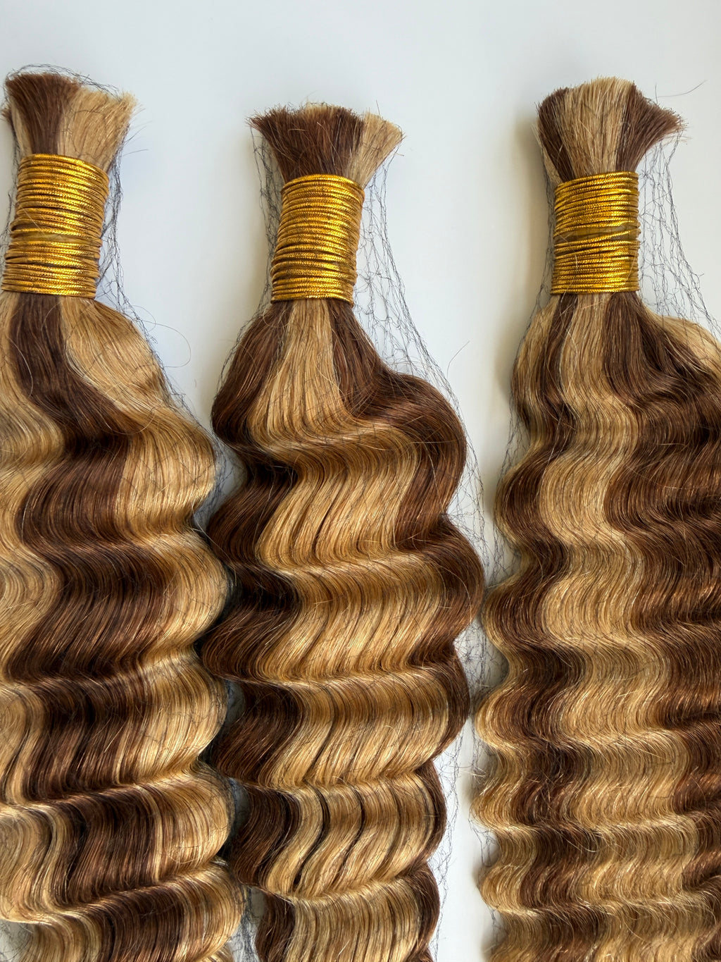 Honey Blend Deep Wave Human Braiding Set