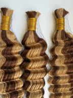 Honey Blend Deep Wave Human Braiding Set