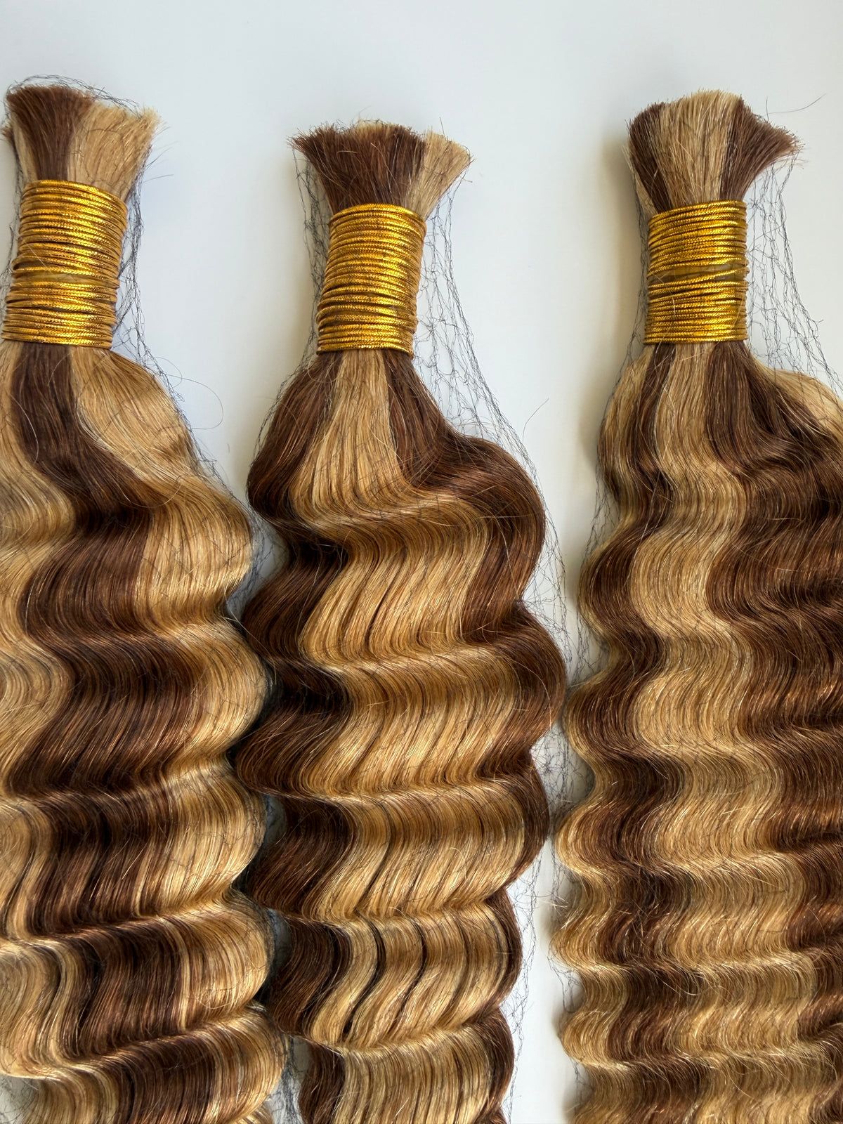 Honey Blend Deep Wave Human Braiding Set