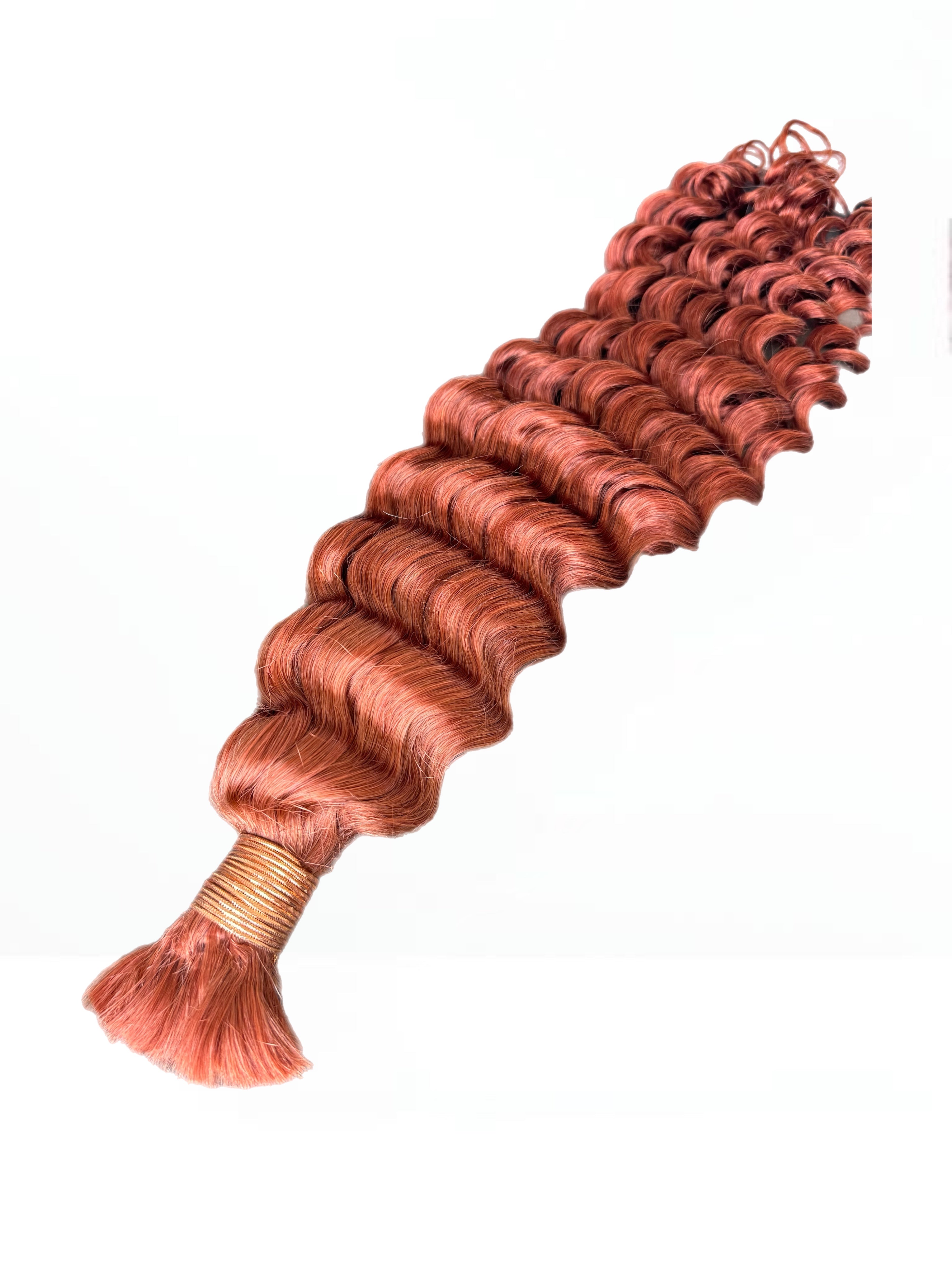 Bulk Human Hair Braiding Premium Copper Deep Wave - Club Hairitage