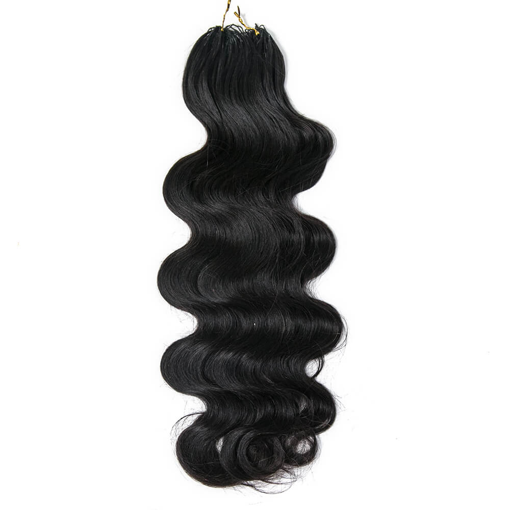 Bulk Human Braiding Hair – Body Wave Crochet (Invisible String) - Club Hairitage