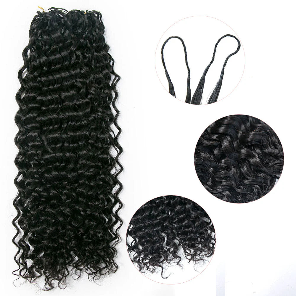 Bulk Human Braiding Hair –Water Wave Crochet (Invisible String) - Club Hairitage