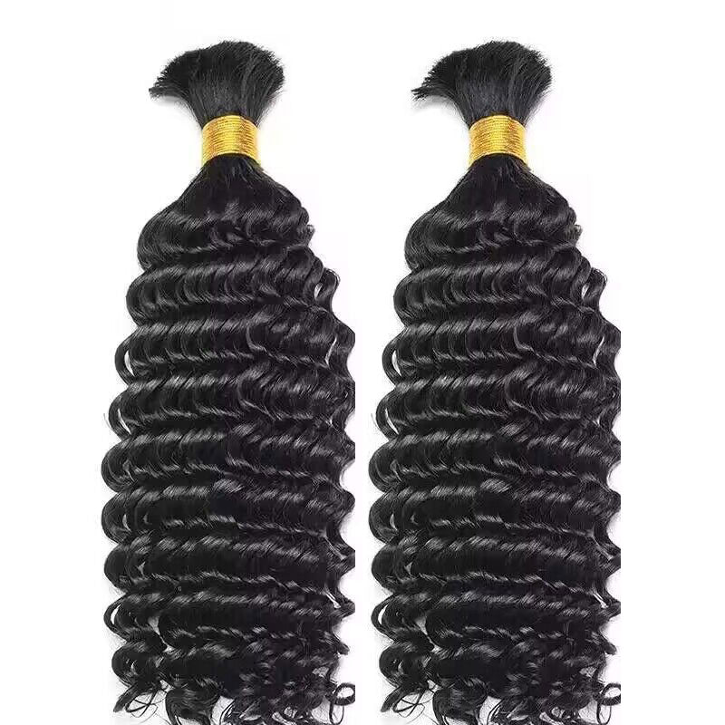 Bulk Human Hair Braiding #1b Deep Wave - Club Hairitage