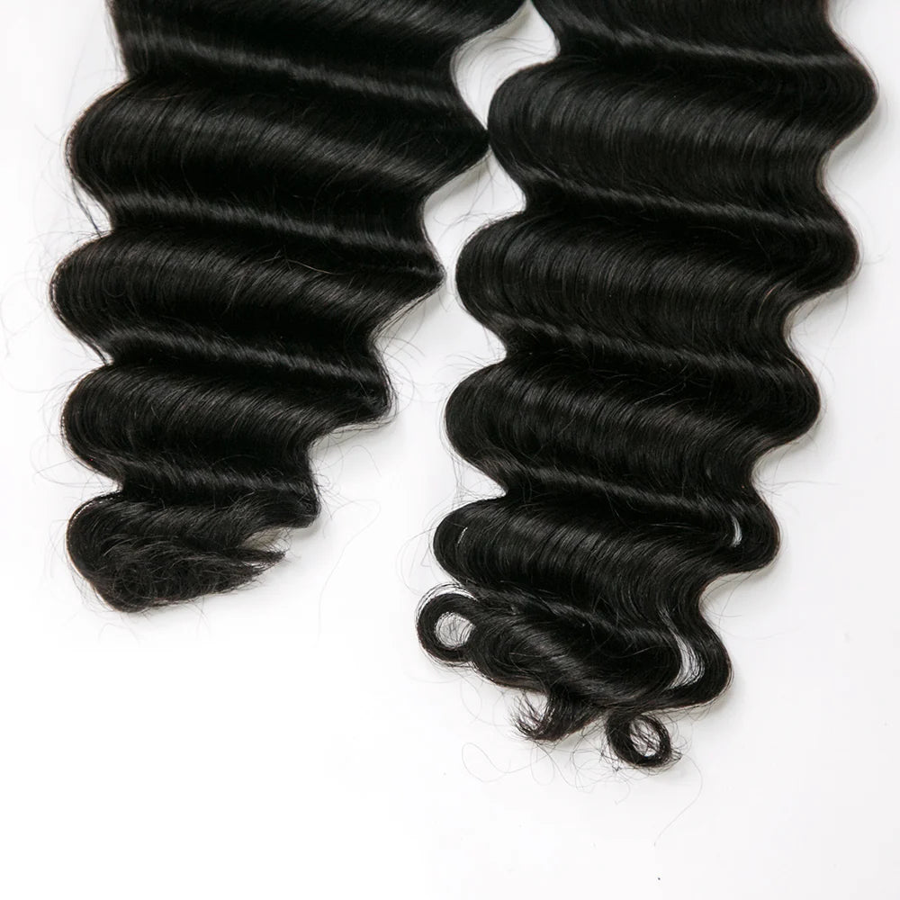 Bulk Human Braiding Hair Double Drawn Loose Deep Wave - Club Hairitage