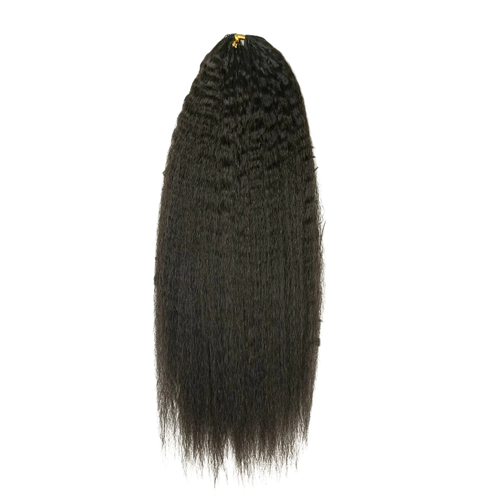 Bulk Human Braiding Hair – Kinky Straight (Invisible String) - Club Hairitage