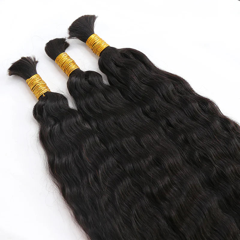 Wet & Wavy Bulk Human Braiding Hair - Hairdentity